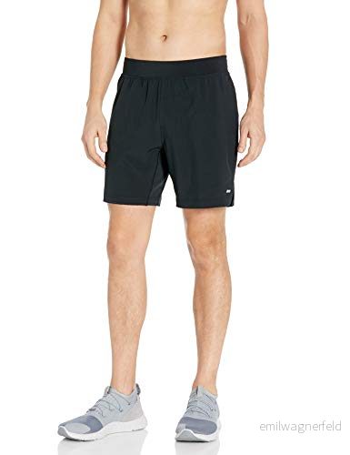 Amazon Essentials herr prestanda stretch vävd 17,78 cm träningsshorts, svart, X Large 43475881521