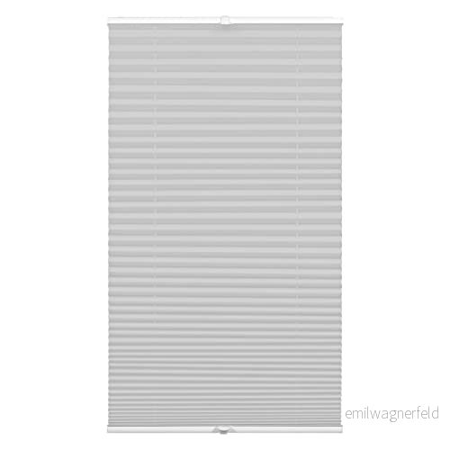 GARDINIA Förmörkande gardinen Concept, Opak och släpper inte in något ljus, Alla monteringsdelar ingår, Monteras med två skenor, grå, 45 x 130 cm 4003018370147