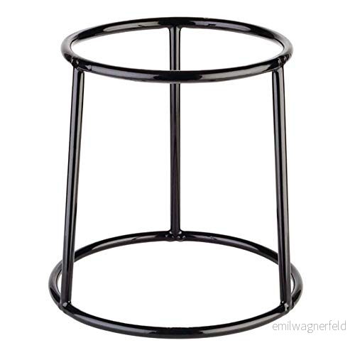 APS 33271 MULTI ROUND svart metall buffetställ med halkskyddsbeläggning, Ø 15,5/18 x 18 cm 4004133332713