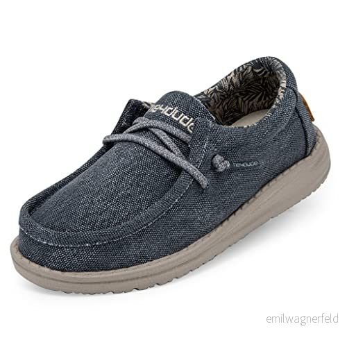 Hey Dude pojkar Wally Youth Moc Toe skor, blå, 32 EU 8050880169818