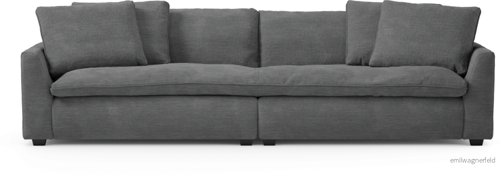 Bellora 4-sits soffa, hel dyna 7MN6o