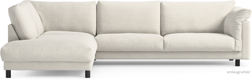 Cherrie 3-sits soffa med divan vänster, fast klädsel CCWLE