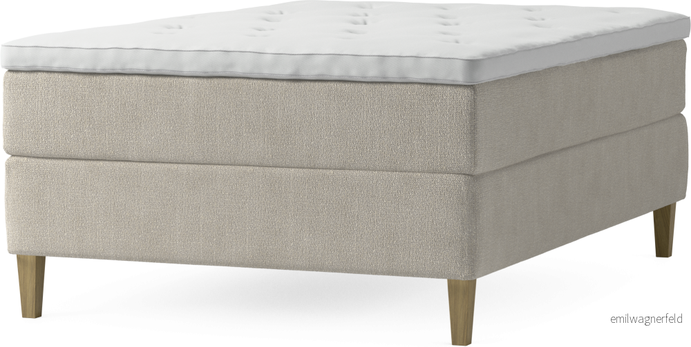 Delux Dream Kontinentalsäng, enkelsäng 140 cm med bäddmadrass och sängben MsysE