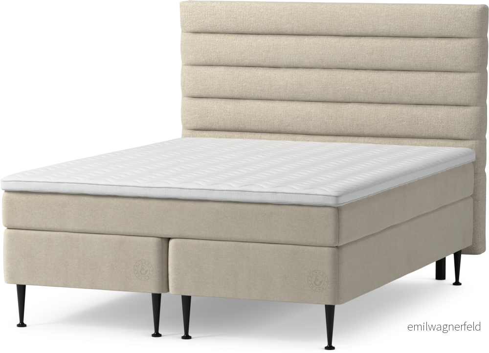 Asperö Comfort Kontinentalsäng, dubbelsäng med bäddmadrass Comfort och sängben DZMbv