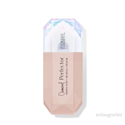 Physicians Formula Mineral Wear Diamond Perfector BB Cream, Tonad Återfuktandekräm med Diamantextrakt och Vitamin E, Lätt Täckande, lysande finish, Light to Medium 44386412552