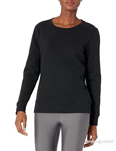 Amazon Essentials dam fransk frotté fleece rund hals sweatshirt (finns i plusstorlek), svart ljung, X Small 191770932841