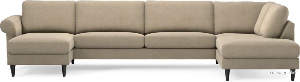 Bridge 3-sits soffa med schäslong vänster och divan höger Krl1P