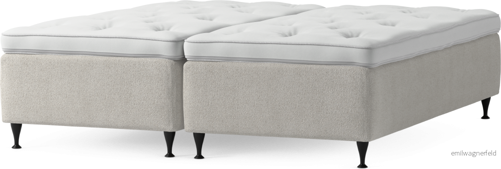 Delux Dream Ramsäng, dubbelsäng med bäddmadrass och sängben QRC6G