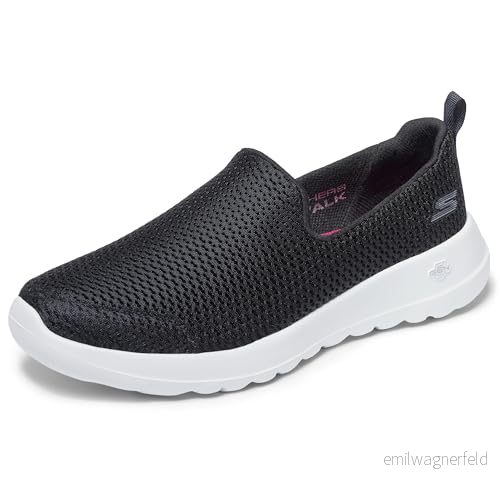 Skechers GOwalk Joy dam Slip On träningsskor Låga sneakers, Svart textil vit trim, 43 EU 191665178675