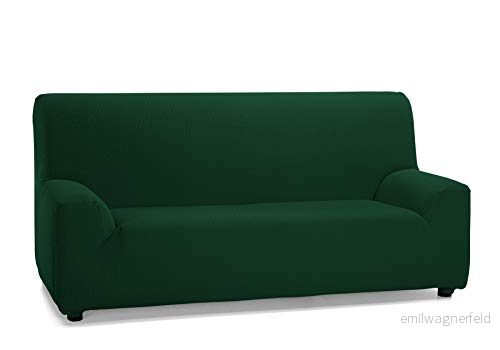 Martina Home Elastiskt skydd för 3 sitsig soffa, modell TUNEZ, färg grön flaska, mått från 180 till 240 cm 8486519900383