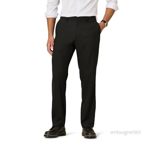 Amazon Essentials herr klassisk passform skrynkelfri stretchklänning byxa, svart, 30 B x 28 L 194223319862