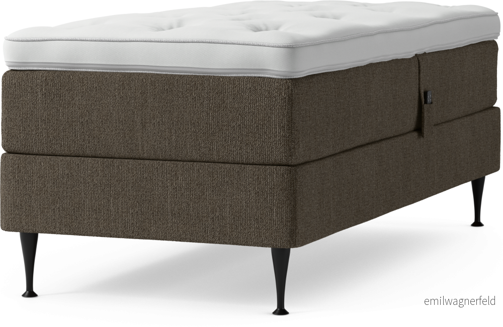 Delux Dream Ställbar säng, enkelsäng med bäddmadrass och sängben m22cS