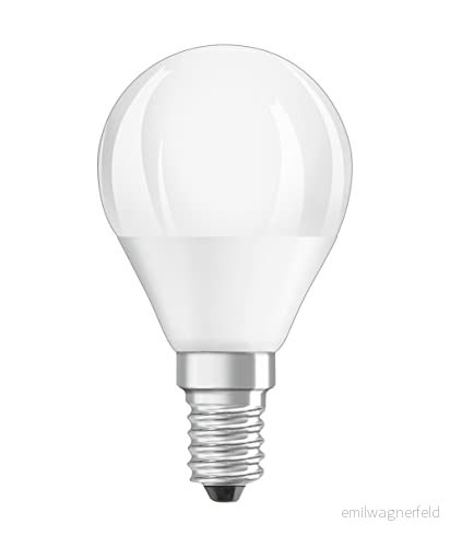 OSRAM LED Dimbar lampa med E14 sockel, Varmvit, 2700 K, 4.5W, Ersättning 40W glödlampa, frostat, SUPERSTAR CLASSIC P, 6 st. 4058075585713
