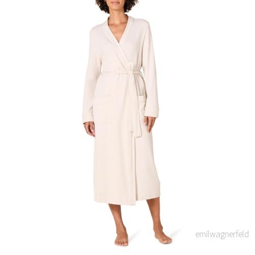 Amazon Essentials kvinnors lätt våffla fullängdsrock (finns i plusstorlek), beige, liten 195111656465