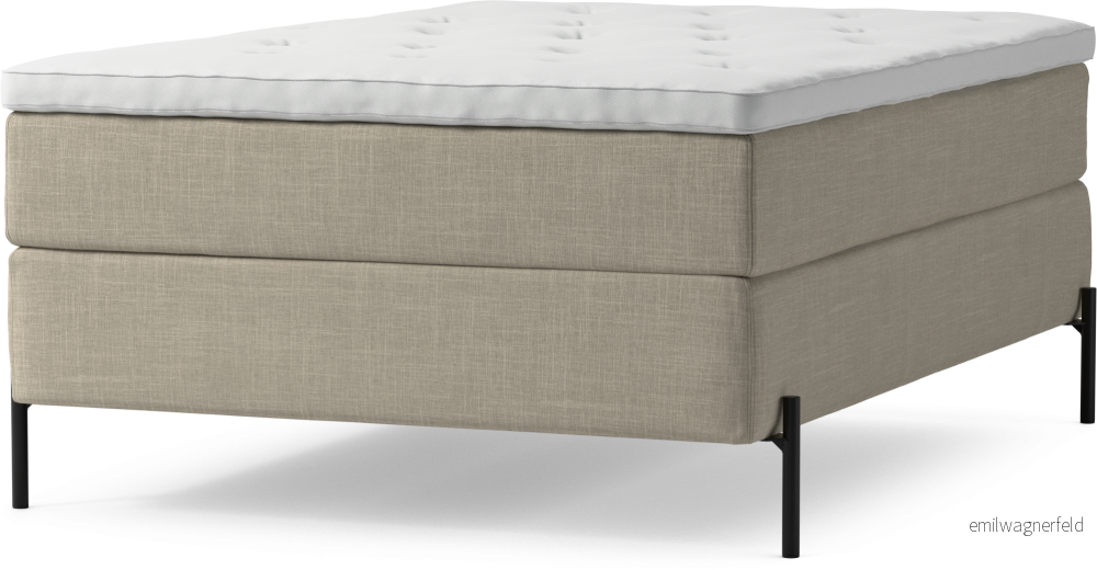Delux Dream Kontinentalsäng, enkelsäng 140 cm med bäddmadrass och sängben bv6t6