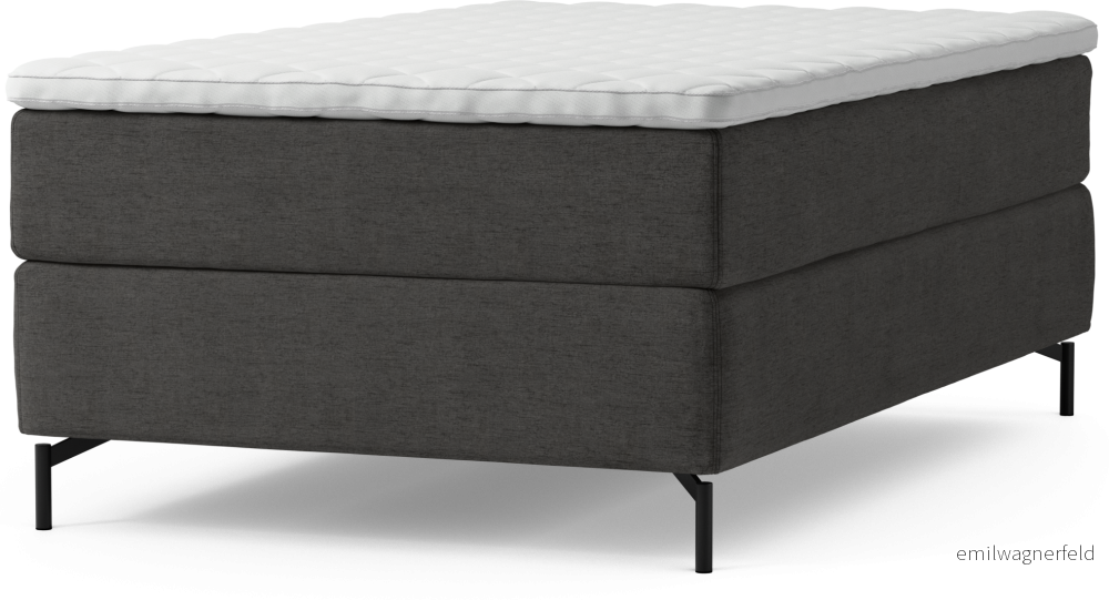 Delux Dream Kontinentalsäng, enkelsäng 120 cm med bäddmadrass och sängben cv64H