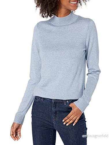 Amazon Essentials lättviktig tröja för kvinnor (finns i plusstorlek), indigo blå ljung, X Large 194223272051