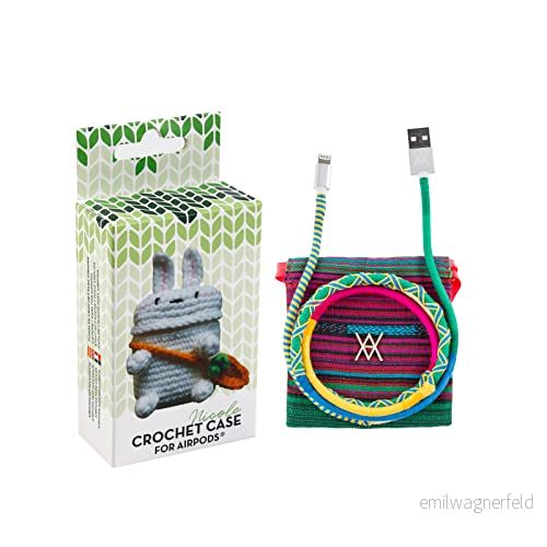 Pack Airpod Crochet Nicole + kabel USB Lightning Garn Spring 8445183012310