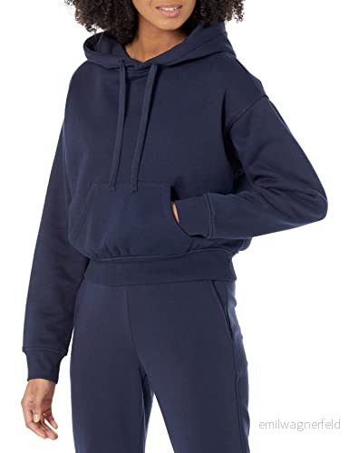 Amazon Essentials damtröja med kort huvtröja (finns i plusstorlek), marinblå, 1X 196433862152
