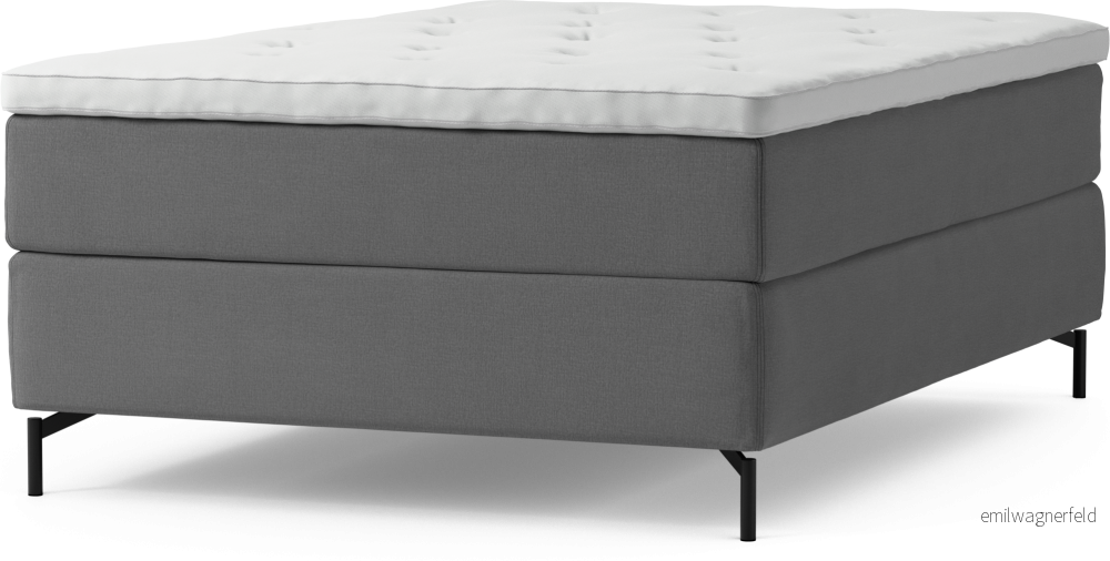 Delux Dream Kontinentalsäng, enkelsäng 140 cm med bäddmadrass och sängben qeiTK