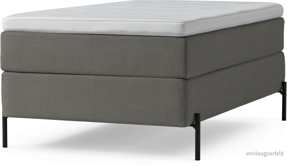 Delux Dream Kontinentalsäng, enkelsäng 120 cm med bäddmadrass och sängben L1mIf