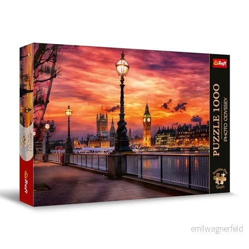 Trefl Premium Plus Quality Puzzle Photo Odyssey: Big Ben, London 1000 bitar, Unik fotoserie, Perfekt passande för vuxna och barn från 12 år 5900511108279