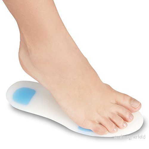 Soles Skoinlägg i silikon innersulor (par) ortopediskt stöd för promenader, löpning och fitness mjuk, bekväm, allergivänlig design (XXL / 4546) 600434889549