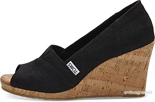 TOMS klassisk Espadrille kilsandal för kvinnor, 8.5 889556642489