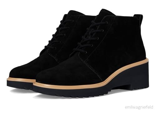 TOMS dam Maude snörning modestövel, Black Suede, 7,5 UK, Svart mocka, 41 EU 195703550409