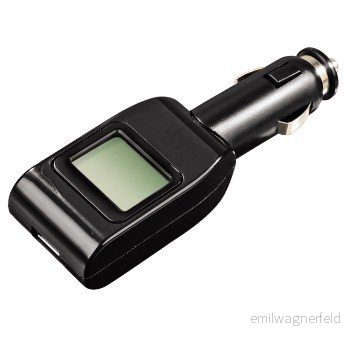 Hama LCD billaddare för iPod, med USB uttag 4007249861696