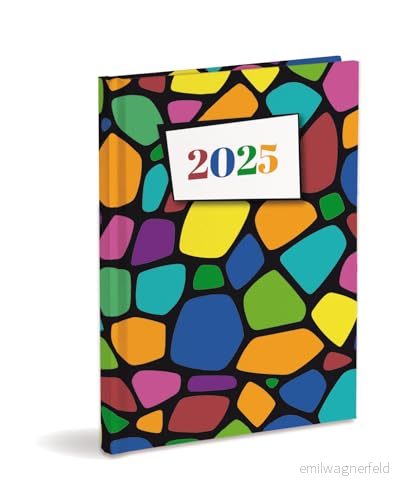 Agenda Organizer 2025 januari december inbunden, Vecka, Tegel 8059174875534