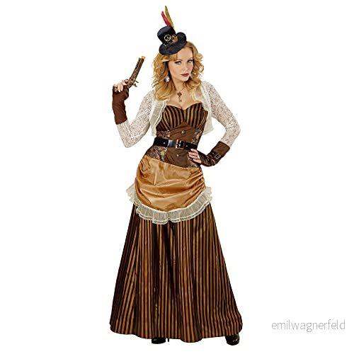 "STEAMPUNK" (klänning, bälte, minihatt) (XL) 8003558077441