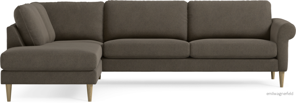 Bridge 3-sits soffa med divan vänster oxnMT