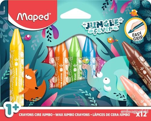 Maped *****Kredki świecowe Jumbo Jungle 12/pud 861400 3154148614005