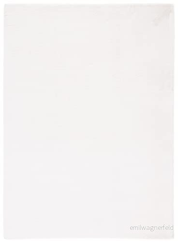 Safavieh Fårskinnsimitation matta för maskintvättbar och halkfri vardagsrum, matsal, sovrum konstgjord kanin kollektion, kort lugg, krämfärgad, 68 x 244 cm 195058534710