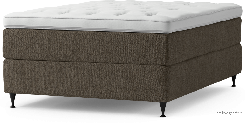 Delux Dream Kontinentalsäng, enkelsäng 140 cm med bäddmadrass och sängben JIw0M