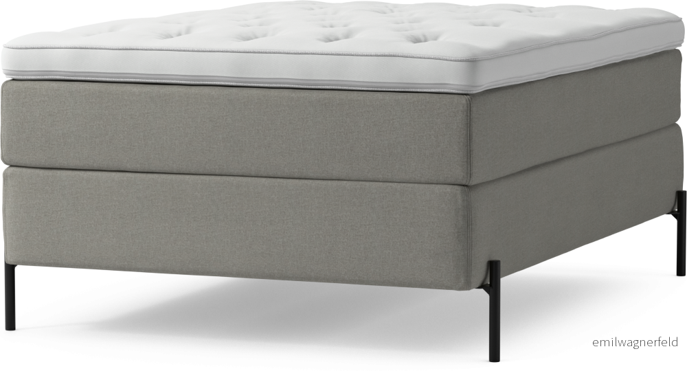 Delux Dream Kontinentalsäng, enkelsäng 140 cm med bäddmadrass och sängben 0CZ5s