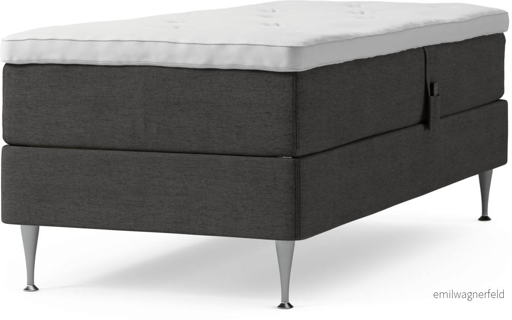 Delux Dream Ställbar säng, enkelsäng med bäddmadrass och sängben qBP9v