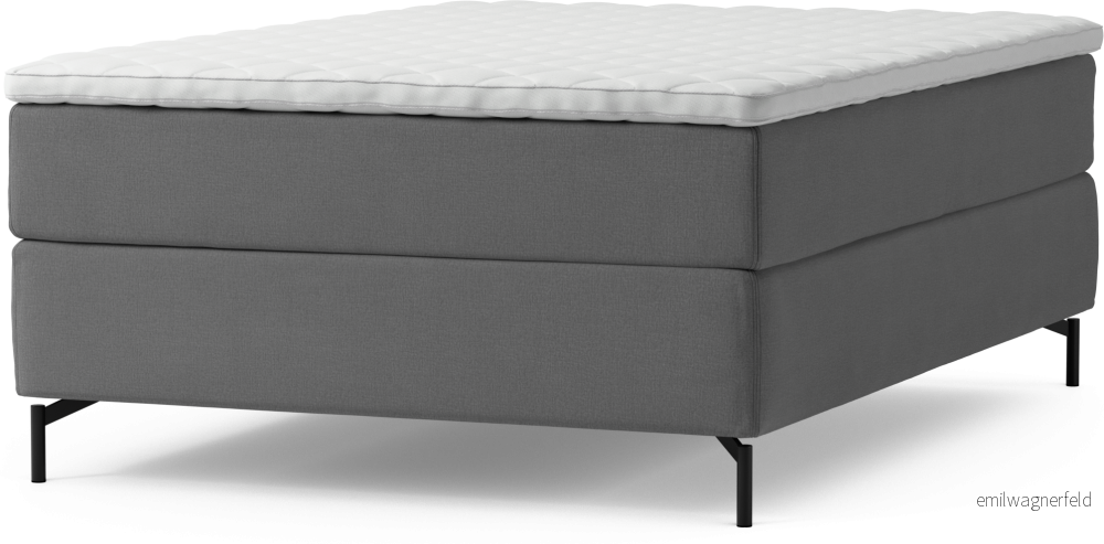 Delux Dream Kontinentalsäng, enkelsäng 140 cm med bäddmadrass och sängben Lhg06