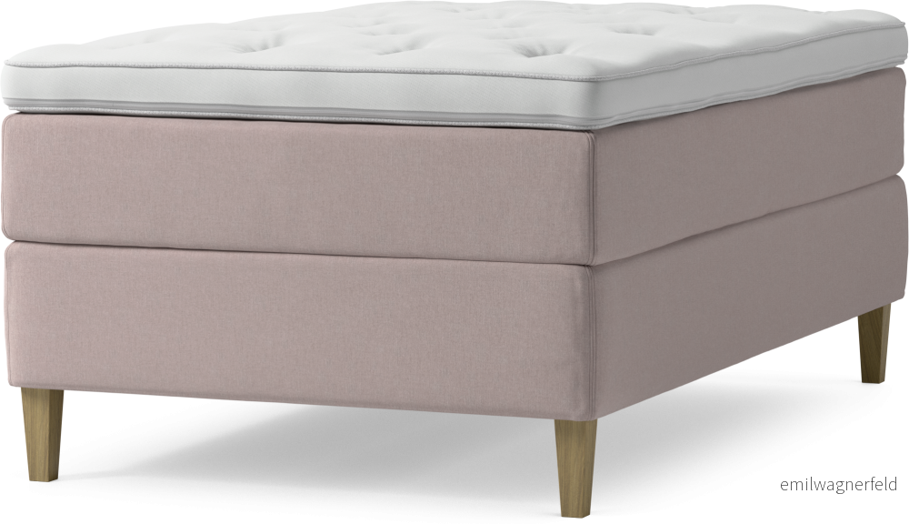 Delux Dream Kontinentalsäng, enkelsäng 120 cm med bäddmadrass och sängben a8z3V