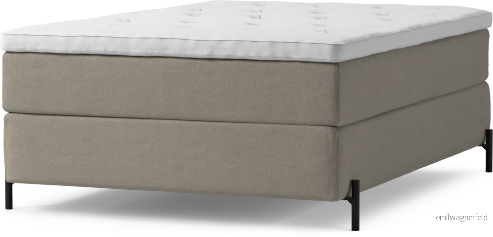 Delux Dream Kontinentalsäng, enkelsäng 140 cm med bäddmadrass och sängben ZT0rk