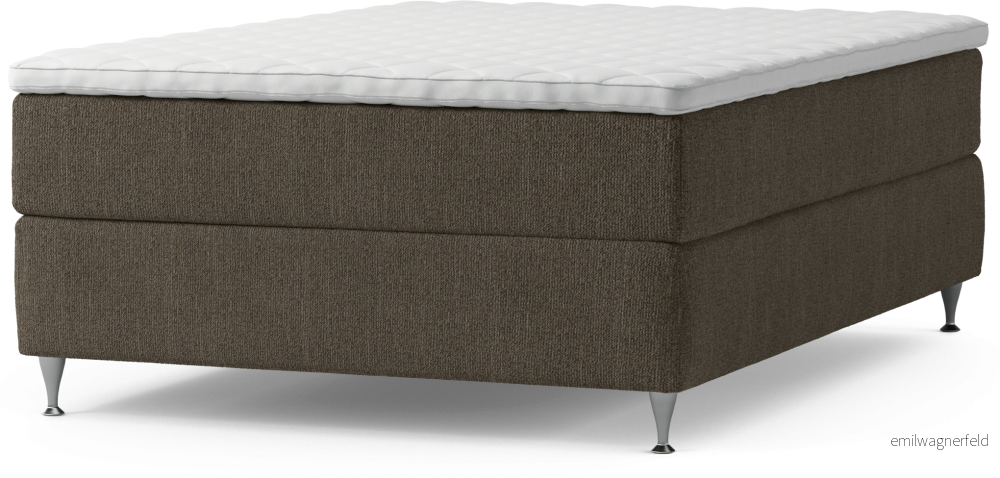 Delux Dream Kontinentalsäng, enkelsäng 140 cm med bäddmadrass och sängben W7EIo