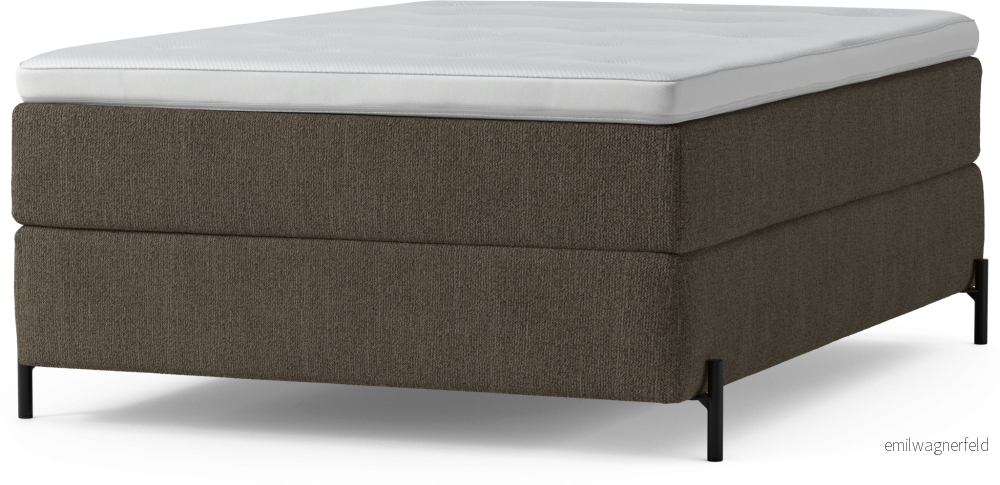Delux Dream Kontinentalsäng, enkelsäng 140 cm med bäddmadrass och sängben IevIp