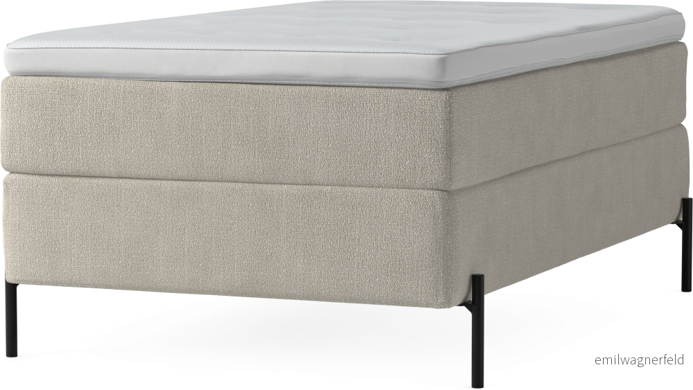 Delux Dream Kontinentalsäng, enkelsäng 120 cm med bäddmadrass och sängben 6lyXb