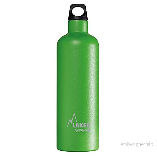 Lakey ramangwana Stainless Simbi Thermal Bottle 18/8 uye vacuum insulation nemadziro maviri, girini, 750 ml 8412544028464