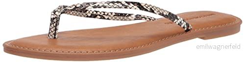 Amazon Essentials damstringsandal, svart vit orm tryck, 37.5 EU Bred 840174919346