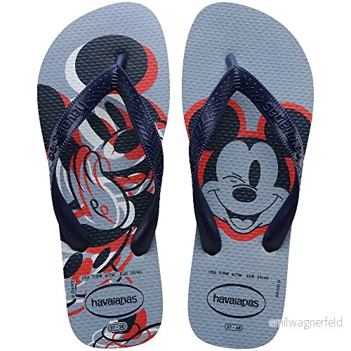 Havaianas unisex topp Disney Flip Flop, blå, 3/4 UK, BLÅ, 35/36 EU 7909843176367