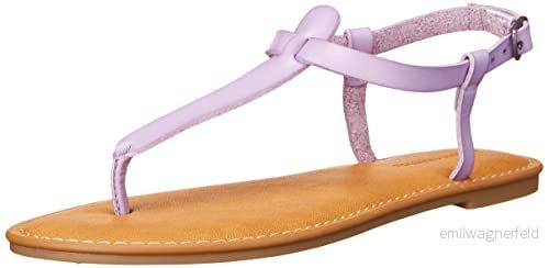 Amazon Essentials dam ledig tåstång sandal med fotledsrem, lavendel, 45 EU 196433165376
