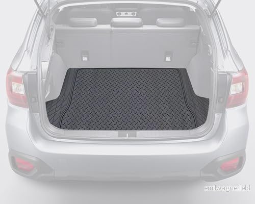 Auto Accessori Lupex Universal bagagerumsmatta, mått 142 x 111 cm, utskuren matta längs de förangivna linjerna, av gummi, svart 8059777651986
