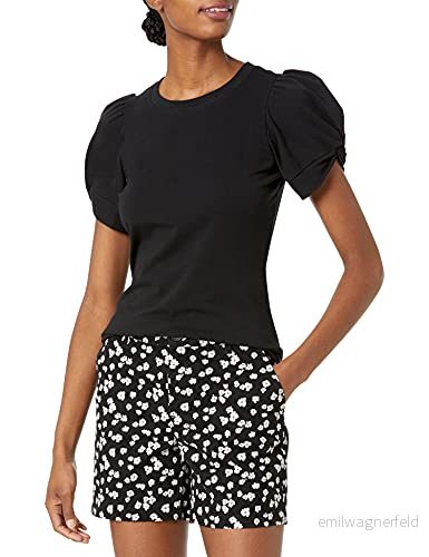 Amazon Essentials dam klassisk passform tvinnad ärm rund hals t-shirt, svart, medium 195111454276